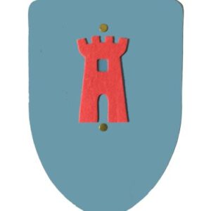 Small medieval shield - TOWER (MOQ 60 pieces)
